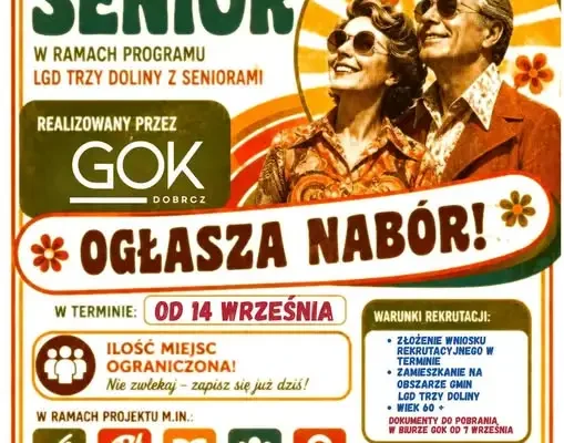 Gmina Dobrcz stawia na seniorów. Rusza projekt „Aktywny senior”