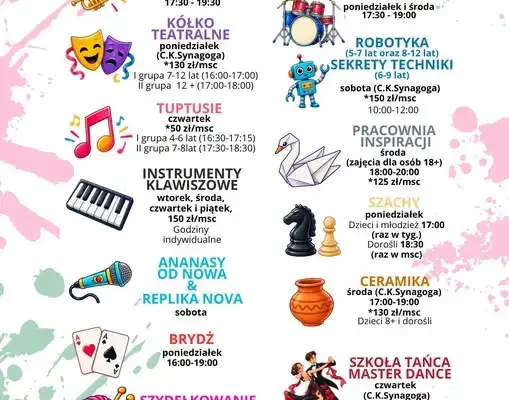 Koronowo: Ruszyły zapisy na zajęcia w Miejsko-Gminnym Ośrodku Kultury