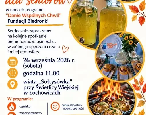 Dzień Pieczonego Ziemniaka dla seniorów w Łochowicach – już 26 września