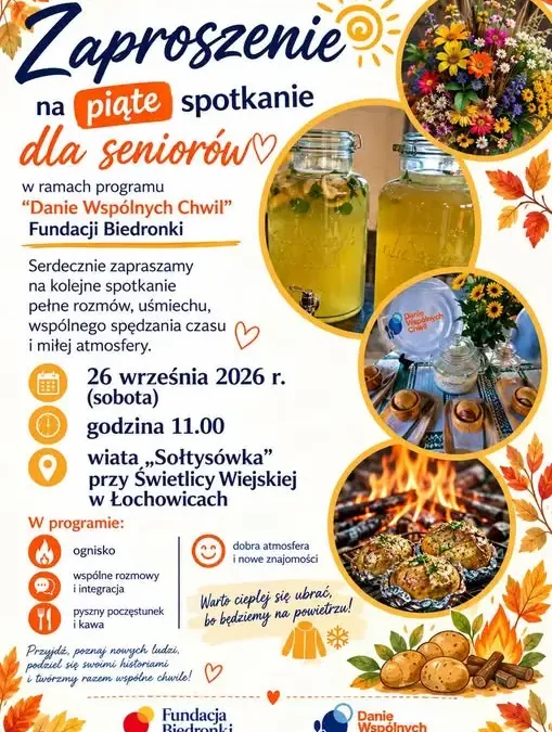 Dzień Pieczonego Ziemniaka dla seniorów w Łochowicach – już 26 września
