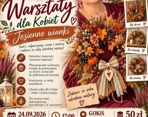 Jesienne wianki w Gminie Dąbrowa Chełmińska – warsztaty dla kobiet