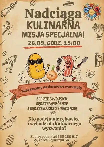 Weekend w gminie Dobrcz: grzybobranie, warsztaty kulinarne i pożegnanie lata