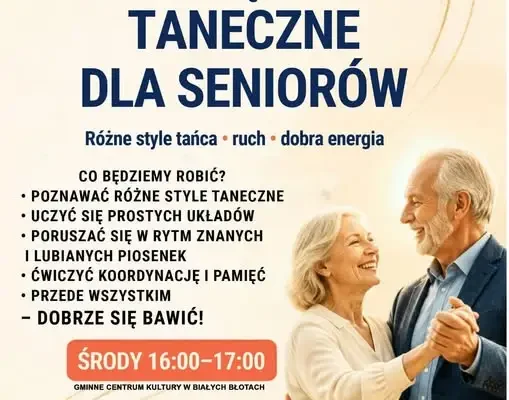 Taneczne środy dla seniorów w Gminnym Centrum Kultury w Białych Błotach