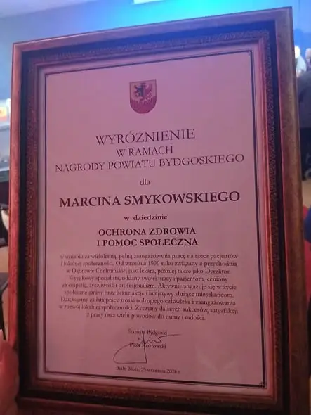 Gala Powiatu Bydgoskiego w Białych Błotach – wyróżnienia dla mieszkańców gminy Dąbrowa Chełmińska