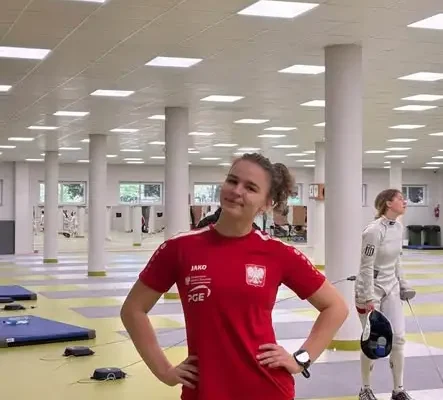 Julka Gwoździńska na zgrupowaniu kadry narodowej w szabli kobiet