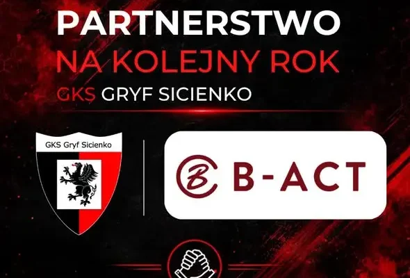 GKS Gryf Sicienko z nowym-starym partnerem. Prezes B-Act z prestiżową funkcją