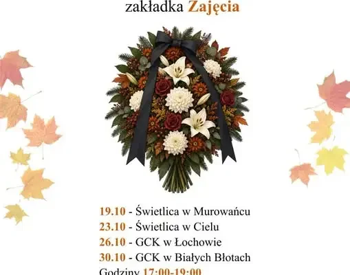 Warsztaty florystyczne na Wszystkich Świętych w gminie Białe Błota