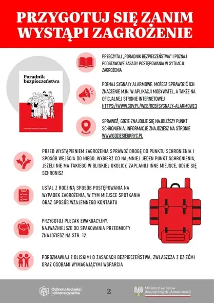 MSWiA publikuje instrukcję reagowania na zagrożenie atakiem z powietrza