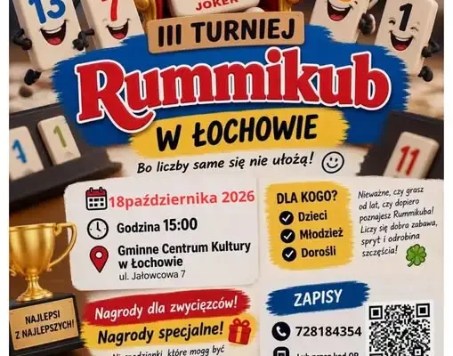 III Turniej Rummikub w Łochowie — nowy termin 18 października