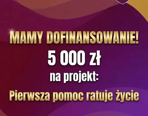 Solec Kujawski: projekt „Pierwsza pomoc ratuje życie” z pełnym dofinansowaniem 5000 zł