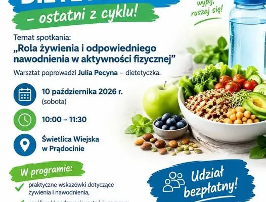 Ostatni warsztat dietetyczny w Prądocinie – jak jeść, by mieć energię?
