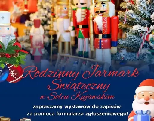 Solec Kujawski szuka wystawców na Rodzinny Jarmark Świąteczny 2026