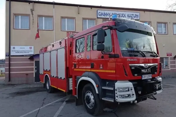 Pożar sadzy w przewodzie kominowym w Nowej Wsi Wielkiej