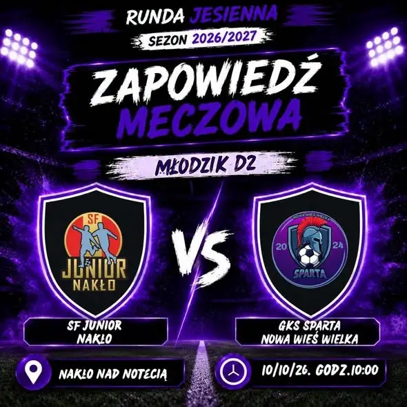 Sparta Nowa Wieś Wielka: trzy mecze w weekend – zapowiedź spotkań