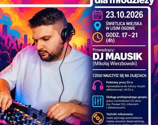 Warsztaty DJ-owania dla młodzieży z Lisiego Ogona – 23 października