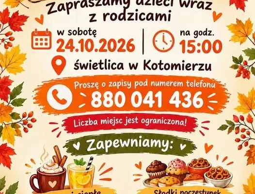 Kotomierz: KGW i sołtys zapraszają na dyniowe warsztaty dla dzieci