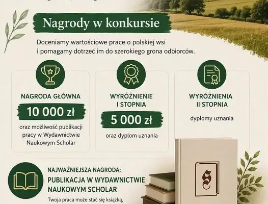 XVIII edycja konkursu „Polska wieś – dziedzictwo i przyszłość” – zgłoszenia otwarte