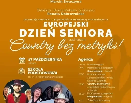 Koncert muzyki country dla seniorów w Górsku – 17 października
