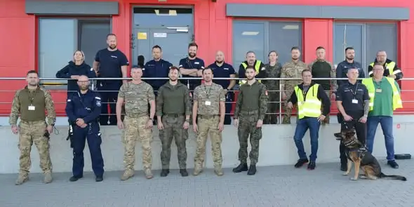 Szkolenie przewodników psów służbowych w Robakowie i Powidzu