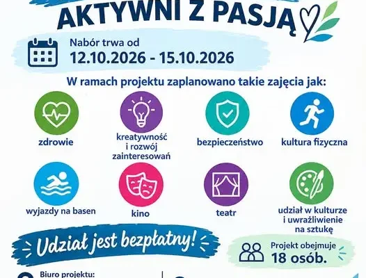 Dąbrowa Chełmińska: trwa nabór do Klubu Seniora „Aktywni z Pasją”