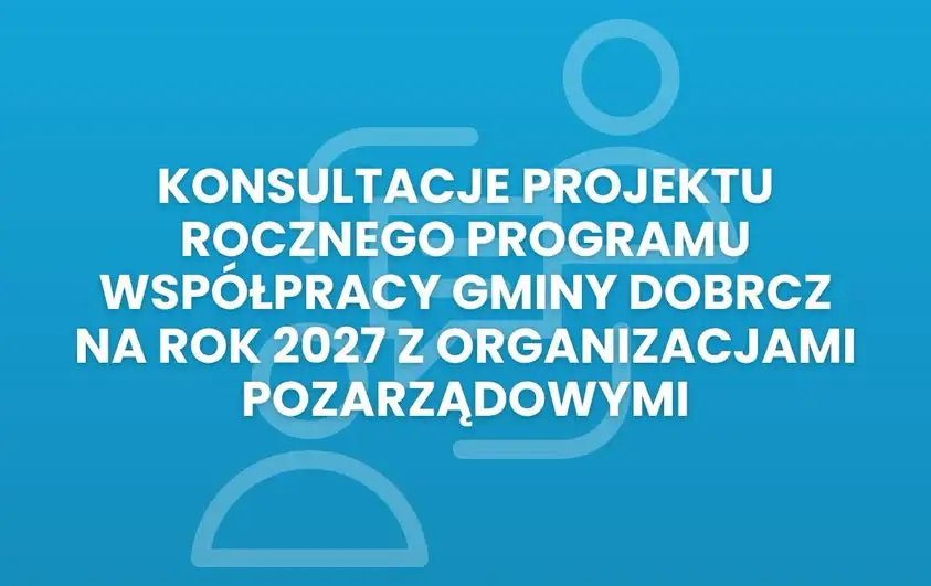 Gmina Dobrcz konsultuje program współpracy z NGO na 2027 rok