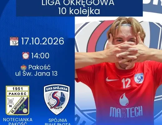 Spójnia Białe Błota jedzie do Pakości po zwycięstwo w 10. kolejce ligi okręgowej