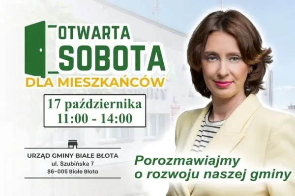Otwarta Sobota w Urzędzie Gminy Białe Błota – porozmawiaj z wójt o przyszłości gminy