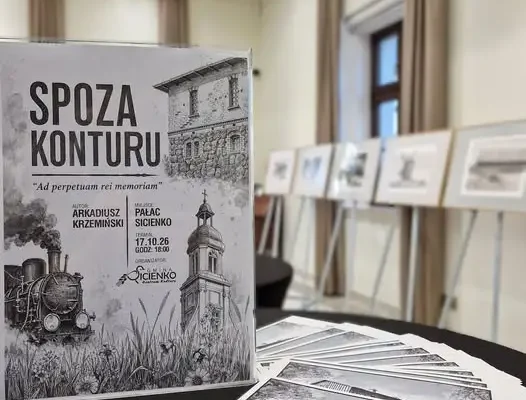 Wernisaż wystawy prac Arkadiusza Krzemińskiego w Centrum Kultury w Sicienku