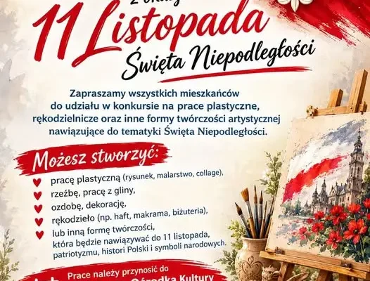 GOK Nowa Wieś Wielka zaprasza do konkursu na Święto Niepodległości