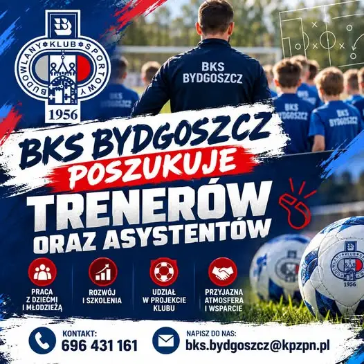 BKS Bydgoszcz szuka trenerów i asystentów do pracy z dziećmi