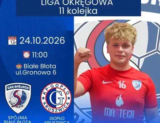 Spójnia Białe Błota podejmuje Gopło Kruszwica w 11. kolejce ligi okręgowej