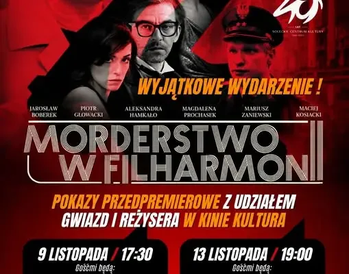 Przedpremierowy pokaz „Morderstwa w Filharmonii” w Solcu Kujawskim z gwiazdami