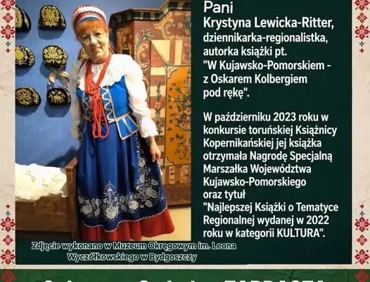 Osówiec zaprasza na spotkanie z Krystyną Lewicką-Ritter o dziedzictwie Kujaw i Pomorza