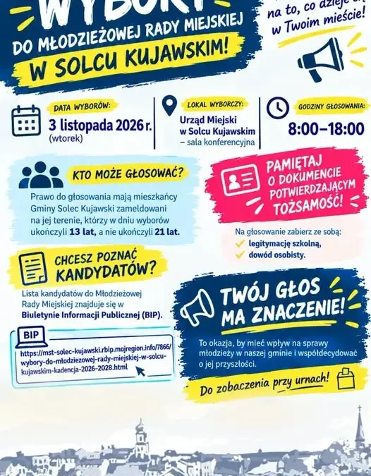 Młodzieżowa Rada Miejska w Solcu Kujawskim – wybory już 3 listopada