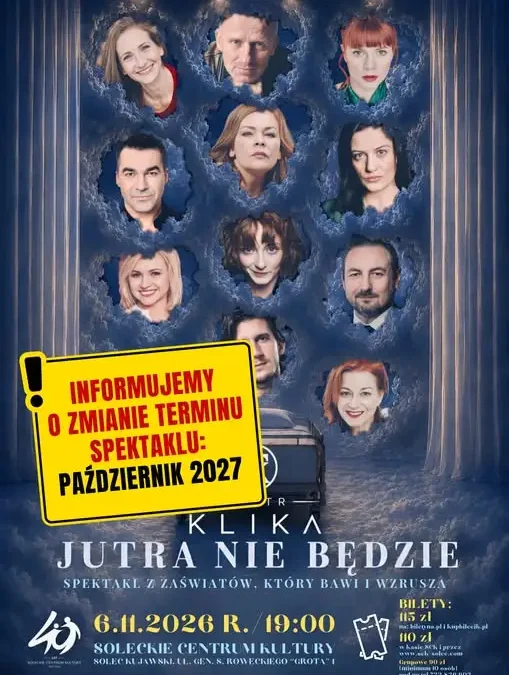 Spektakl „Jutra nie będzie” przełożony – nowy termin w 2027 roku