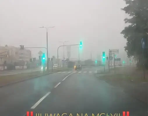 Jesienne mgły nad Włocławkiem – policja apeluje o rozwagę na drogach