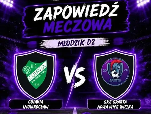 Młodzik D2 Sparty Nowa Wieś Wielka zagra ostatni mecz rundy jesiennej